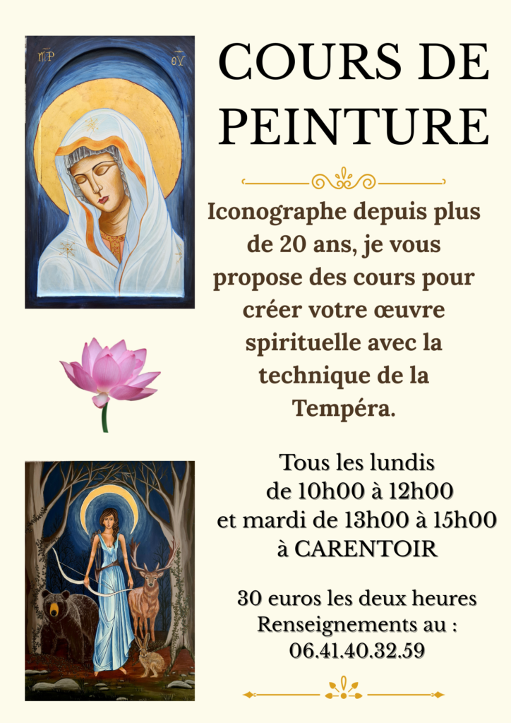 La peinture à la Tempéra est un art spirituel et très ancien.